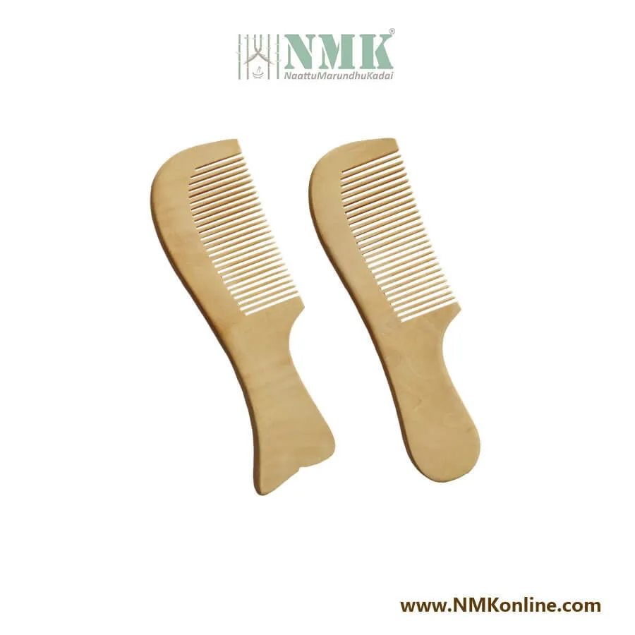 Kadigai mara seeppu / Kadigai wooden Comb ( pack of 2 )