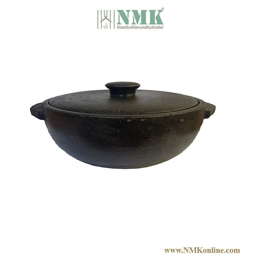 Seasoned Stone Kadaai / Vanali 1 ltr with Lid Premium Model