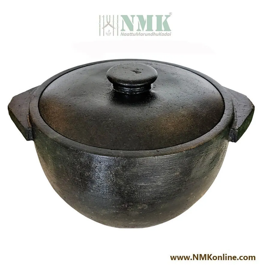 Seasoned Kal Chatti – 2.5 ltr with Lid Premium Model