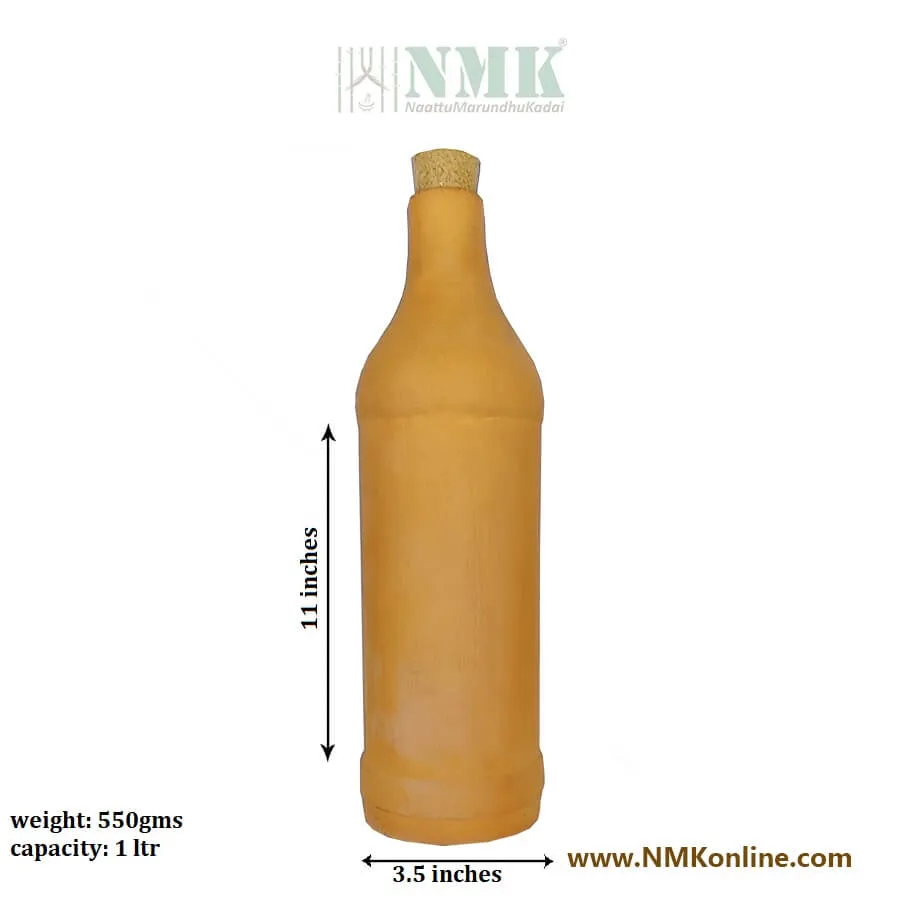 Clay Water Bottle 1 ltr - Ring Model
