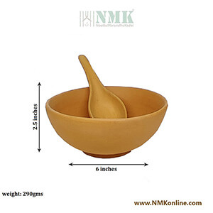 Clay Soup Bowl with Spoon