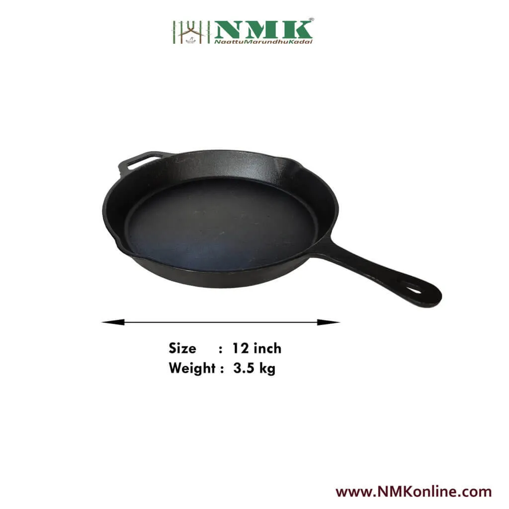Cast Iron Skillet Pan 12 inch