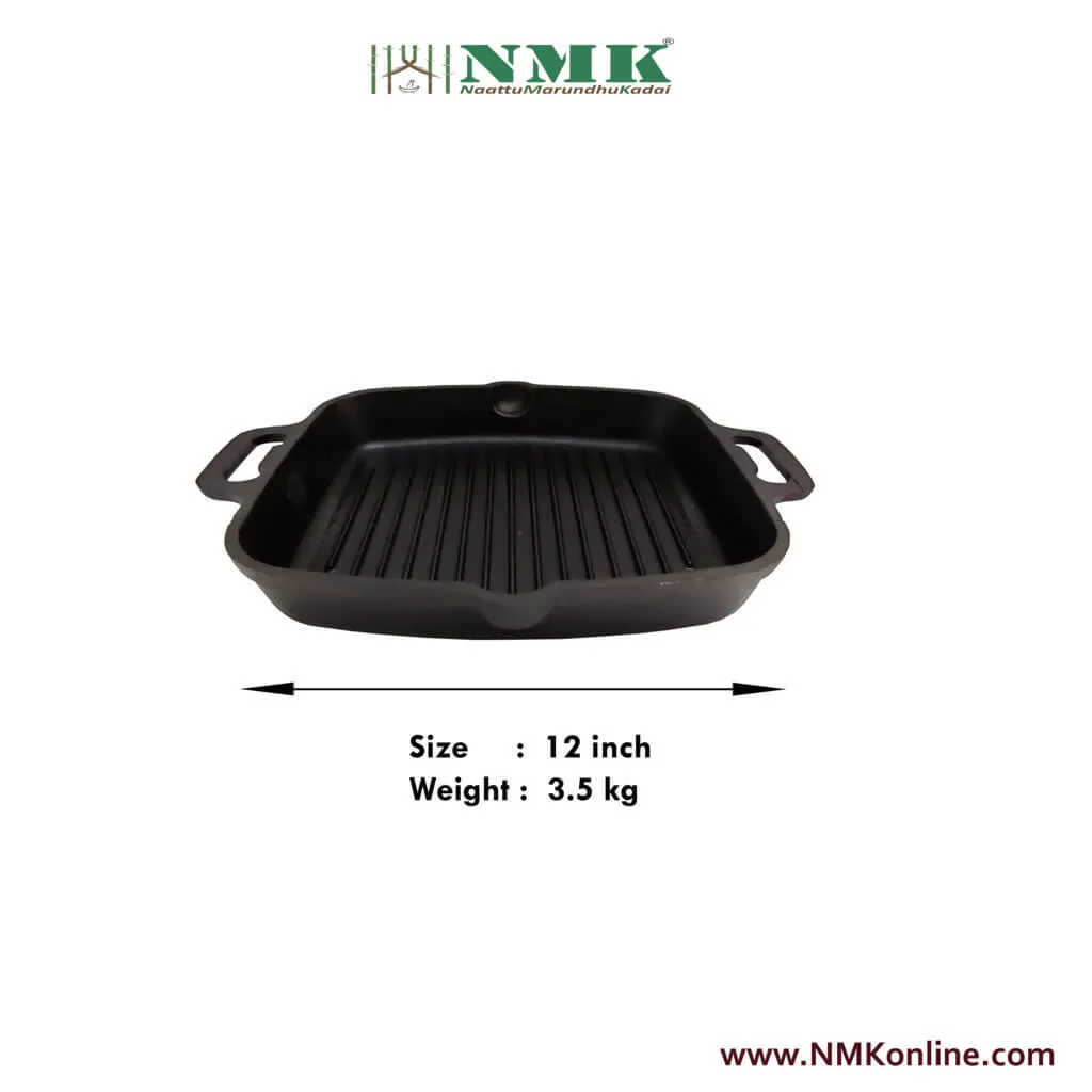 Cast Iron Grill Pan / Fish pan Double Handle 11 inch
