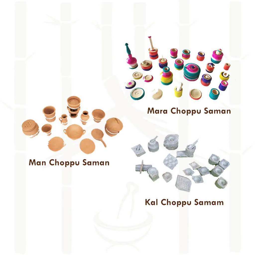 Traditional Choppu Set for Kids (Mara Choppu Saman + Kal Choppu Saman + Man Choppu Saman)