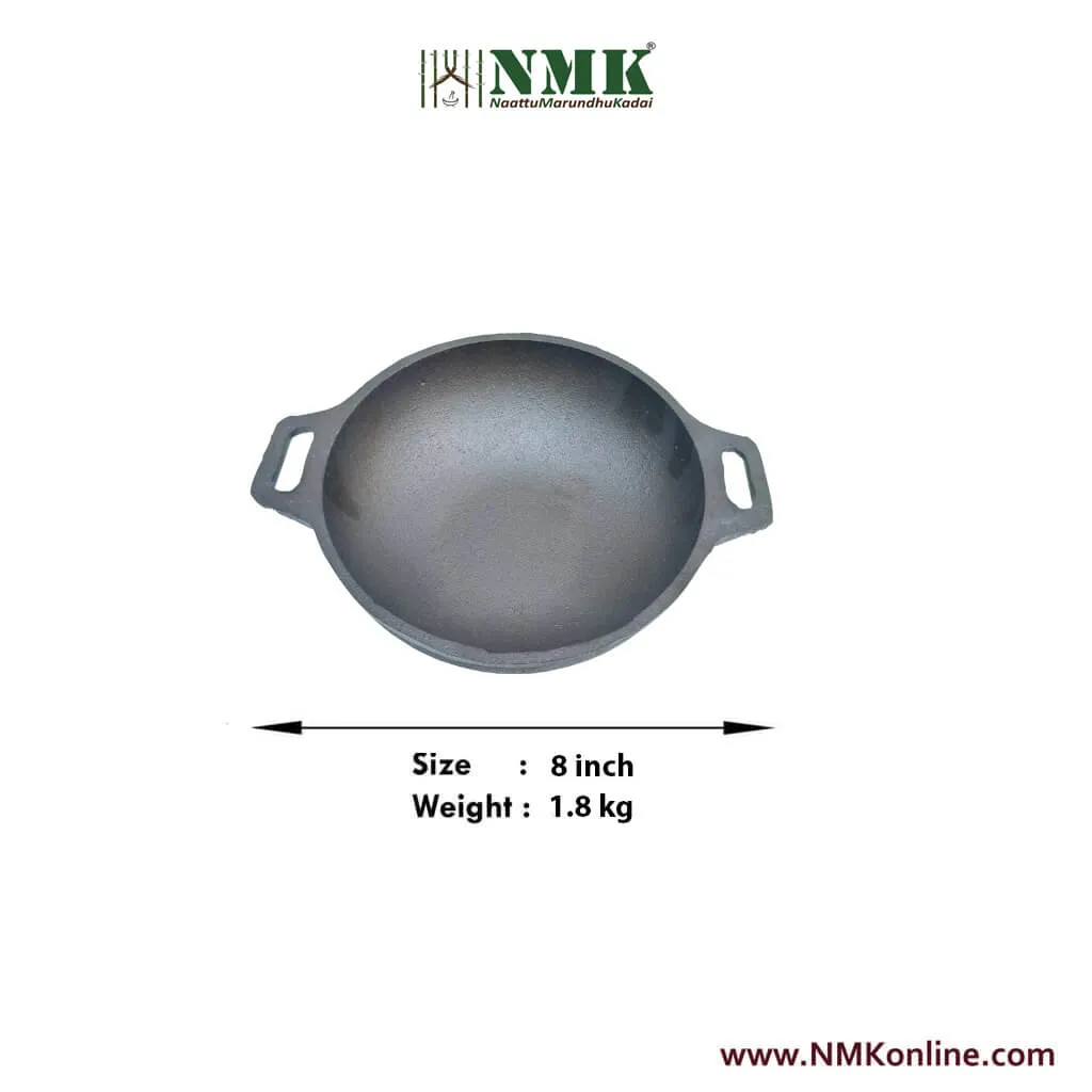 Cast Iron Kadai / Vanali 8 inch
