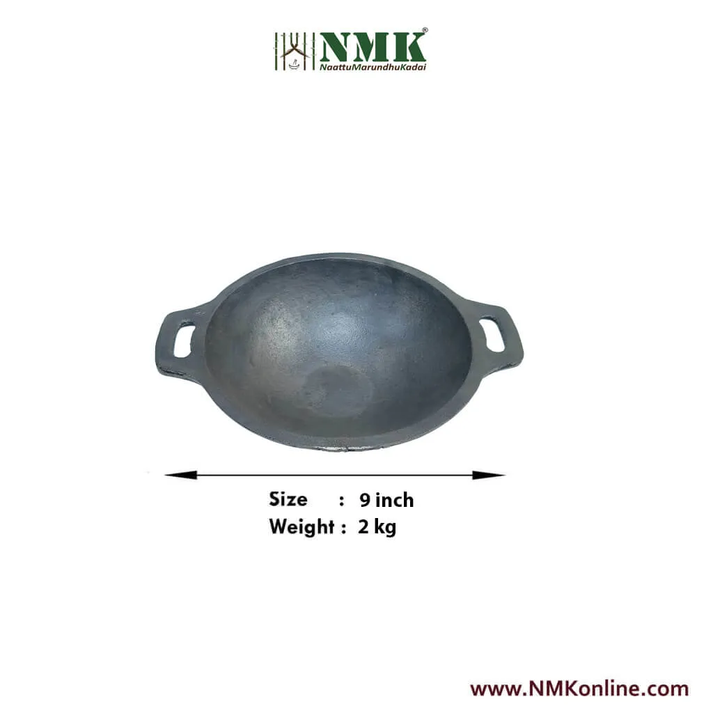 Cast Iron Kadai / Vanali 9 inch
