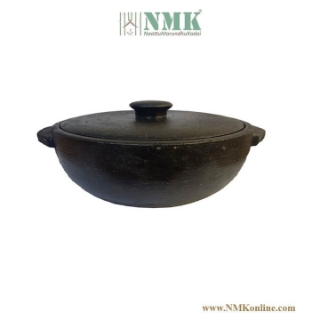 Seasoned Stone Kadaai / Vanali small with Lid Premium Model