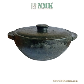 Seasoned Stone Kadaai / Vanali 3 ltr with Lid Premium Model